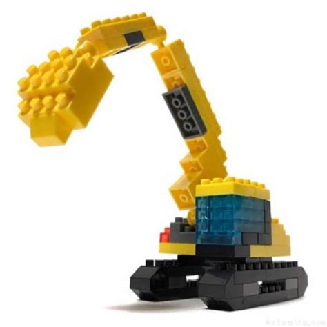 Excavator Petit Block From Daiso Japan, 1 unit 